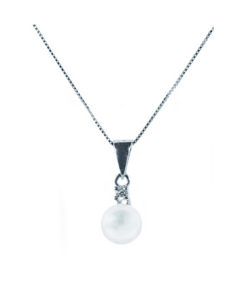 WHITE DIAMOND GIROCOLO – PERLA CON DIAMANTE